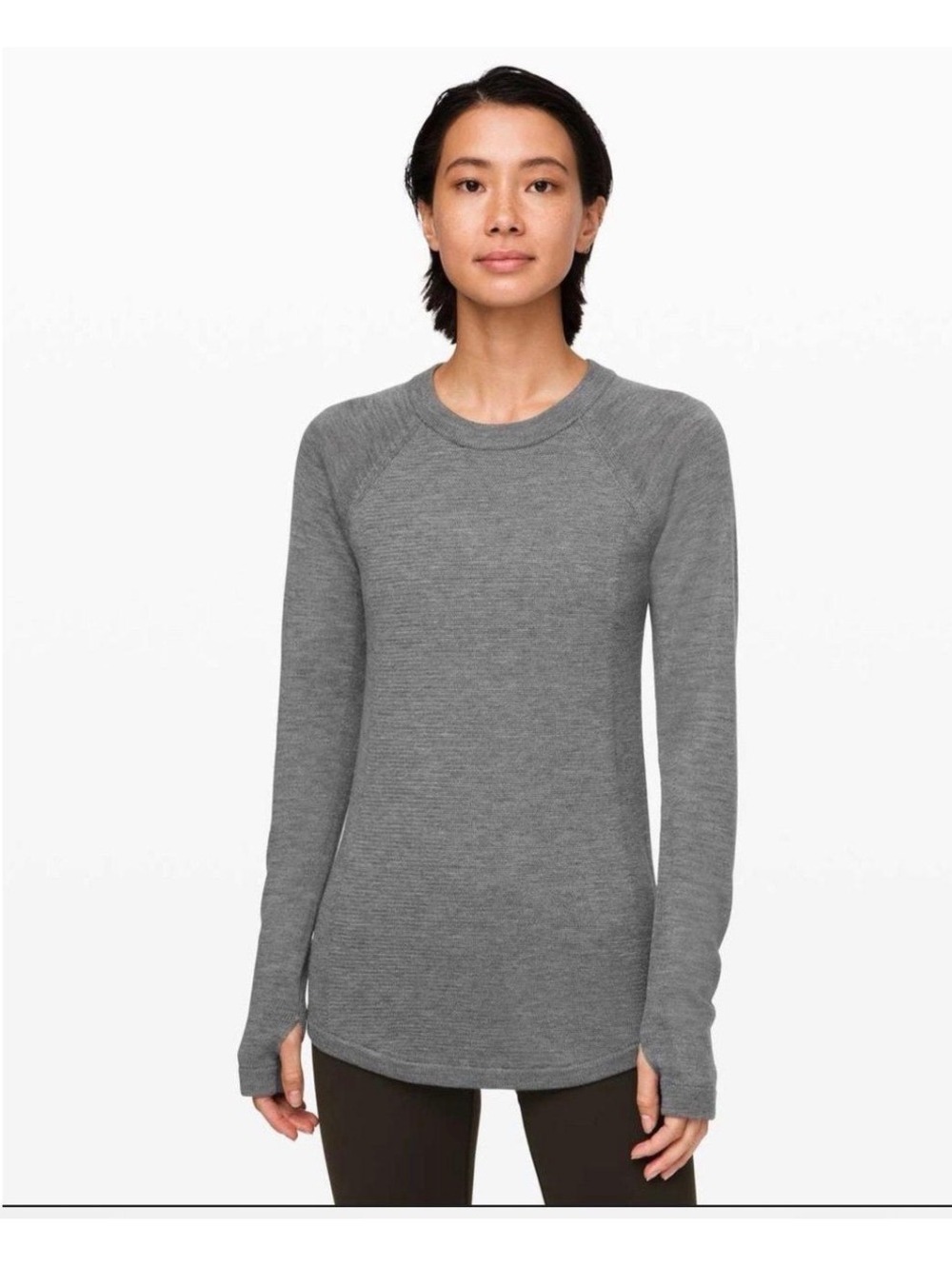 Lululemon Sit in Lotus Grey Sweater Women’s Size 6